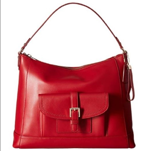 Coach Handbags - NWT Coach Red Leather Hobo